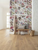 Komar Vlies Fototapete Inx4 037 Fleurs De Rêve Interieur | Yourdecoration.de