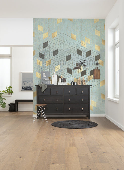 Komar Vlies Fototapete Inx4 049 Plaqué Or Interieur | Yourdecoration.de