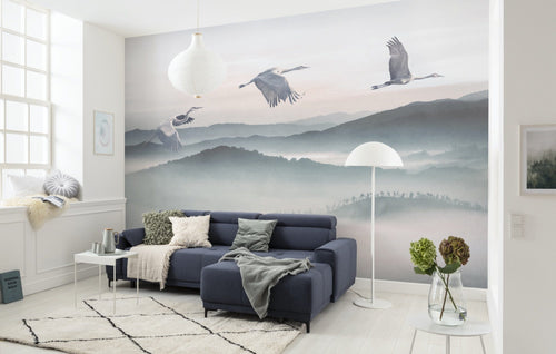 Komar Vlies Fototapete Inx8 083 Mystic Cranes Interieur | Yourdecoration.de