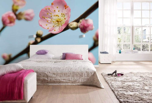 Komar Peach Blossom Fototapete 350x250cm 7-bahnen Sfeer | Yourdecoration.de
