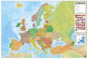Grupo Erik GPE5441 Physical Political Map Of Europe Es Poster 91,5X61cm | Yourdecoration.de
