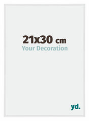 Annecy Kunststoff Bilderrahmen 21x30cm Weiss Hochglanz Vorne Messe | Yourdecoration.de
