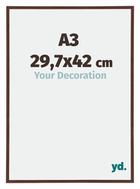Annecy Kunststoff Bilderrahmen 29 7x42cm A3 Braun Vorne Messe | Yourdecoration.de