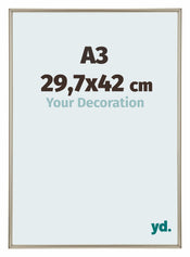 Annecy Kunststoff Bilderrahmen 29 7x42cm A3 Champagner Vorne Messe | Yourdecoration.de