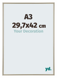 Annecy Kunststoff Bilderrahmen 29 7x42cm A3 Champagner Vorne Messe | Yourdecoration.de