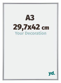Annecy Kunststoff Bilderrahmen 29 7x42cm A3 Silber Vorne Messe | Yourdecoration.de