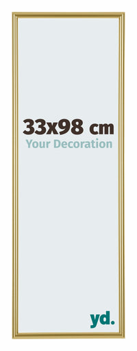 Annecy Kunststoff Bilderrahmen 33x98cm Gold Vorne Messe | Yourdecoration.de