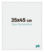 Annecy Kunststoff Bilderrahmen 35x45cm Weiss Hochglanz Vorne Messe | Yourdecoration.de