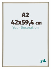 Annecy Kunststoff Bilderrahmen 42x59 4cm A2 Champagner Vorne Messe | Yourdecoration.de