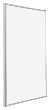 Annecy Kunststoff Bilderrahmen 48x68cm Silber Vorne Schrag | Yourdecoration.de