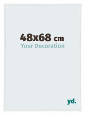 Annecy Kunststoff Bilderrahmen 48x68cm Weiß Hochglanz Vorne Messe | Yourdecoration.de