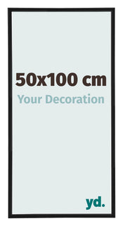 Annecy Kunststoff Bilderrahmen 50x100cm Schwarz Matt Vorne Messe | Yourdecoration.de