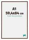 Annecy Kunststoff Bilderrahmen 59 4x84cm A1 Braun Vorne Messe | Yourdecoration.de