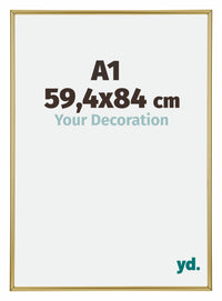 Annecy Kunststoff Bilderrahmen 59 4x84cm A1 Gold Vorne Messe | Yourdecoration.de