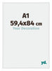 Annecy Kunststoff Bilderrahmen 59 4x84cm A1 Weiss Hochglanz Vorne Messe | Yourdecoration.de