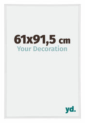 Annecy Kunststoff Bilderrahmen 61x91 5cm Weiss Hochglanz Vorne Messe | Yourdecoration.de