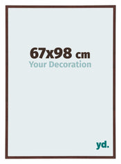 Annecy Kunststoff Bilderrahmen 67x98cm Braun Vorne Messe | Yourdecoration.de