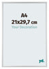Aurora Aluminium Bilderrahmen 21x29-7cm A4 Silber Matt Vorne Messe | Yourdecoration.de