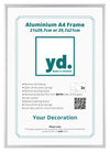 Aurora Aluminium Bilderrahmen 21x29 7cm A4 set von 2 Silber Vorne Einlegeblatt | Yourdecoration.de