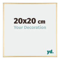Austin Aluminium Bilderrahmen 20x20cm Gold Glanz Vorne Messe | Yourdecoration.de