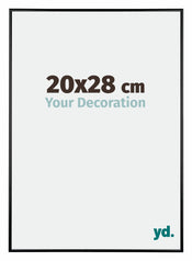 Austin Aluminium Bilderrahmen 20x28cm Schwarz Hochglanz Vorne Messe | Yourdecoration.de