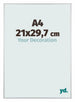 Austin Aluminium Bilderrahmen 21x29 7cm A4 Silber Matt Vorne Messe | Yourdecoration.de