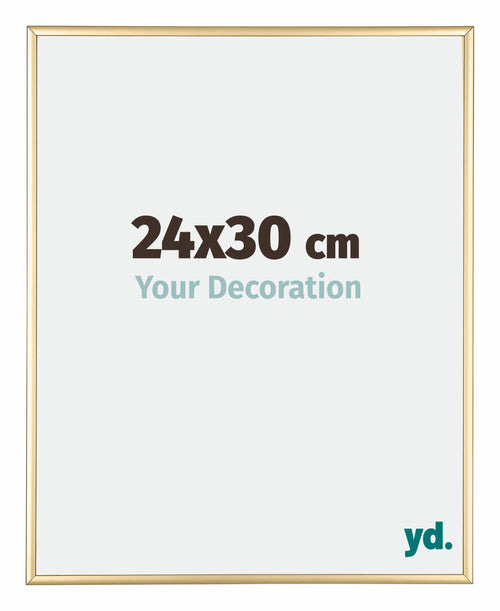 Austin Aluminium Bilderrahmen 24x30cm Gold Glanz Vorne Messe | Yourdecoration.de
