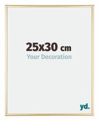 Austin Aluminium Bilderrahmen 25x30cm Gold Glanz Vorne Messe | Yourdecoration.de