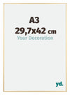 Austin Aluminium Bilderrahmen 29 7x42cm A3 Gold Glanz Vorne Messe | Yourdecoration.de
