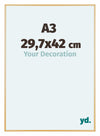 Austin Aluminium Bilderrahmen 29 7x42cm A3 Gold Vintage Vorne Messe | Yourdecoration.de