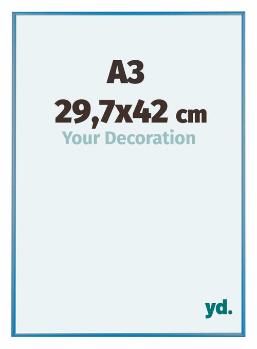 Austin Aluminium Bilderrahmen 29 7x42cm A3 Stahl Blau Vorne Messe | Yourdecoration.de
