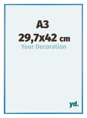 Austin Aluminium Bilderrahmen 29 7x42cm A3 Stahl Blau Vorne Messe | Yourdecoration.de