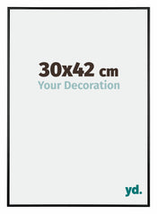 Austin Aluminium Bilderrahmen 30x42cm Schwarz Hochglanz Vorne Messe | Yourdecoration.de