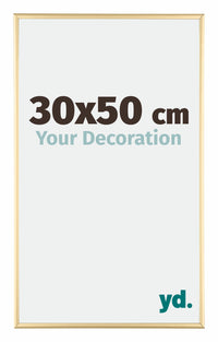 Austin Aluminium Bilderrahmen 30x50cm Gold Glanz Vorne Messe | Yourdecoration.de
