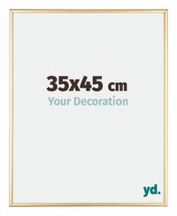 Austin Aluminium Bilderrahmen 35x45cm Gold Glanz Vorne Messe | Yourdecoration.de
