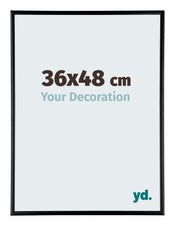 Austin Aluminium Bilderrahmen 36x48cm Schwarz Hochglanz Vorne Messe | Yourdecoration.de