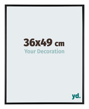 Austin Aluminium Bilderrahmen 36x49cm Schwarz Hochglanz Vorne Messe | Yourdecoration.de
