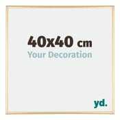Austin Aluminium Bilderrahmen 40x40cm Gold Glanz Vorne Messe | Yourdecoration.de