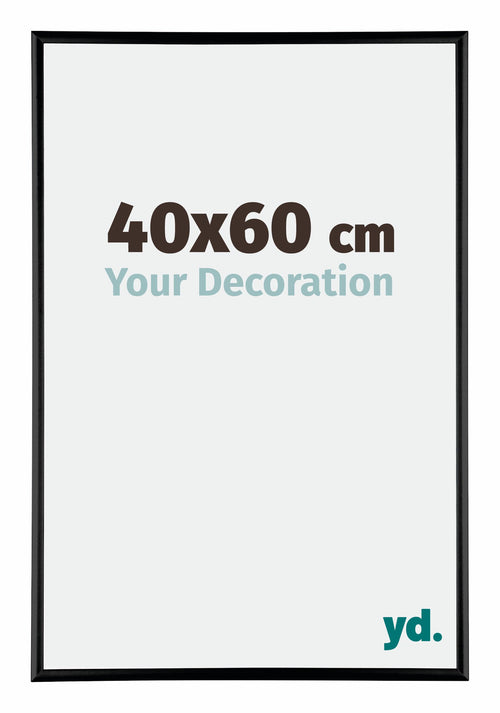 Austin Aluminium Bilderrahmen 40x60cm Schwarz Hochglanz Vorne Messe | Yourdecoration.de