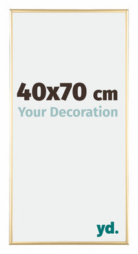 Austin Aluminium Bilderrahmen 40x70cm Gold Glanz Vorne Messe | Yourdecoration.de