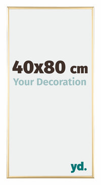 Austin Aluminium Bilderrahmen 40x80cm Gold Glanz Vorne Messe | Yourdecoration.de