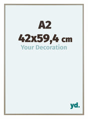 Austin Aluminium Bilderrahmen 42x59 4cm A2 Champagner Vorne Messe | Yourdecoration.de