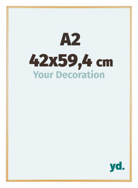 Austin Aluminium Bilderrahmen 42x59 4cm A2 Gold Vintage Vorne Messe | Yourdecoration.de