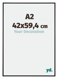 Austin Aluminium Bilderrahmen 42x59 4cm A2 Schwarz Matt Vorne Messe | Yourdecoration.de