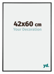 Austin Aluminium Bilderrahmen 42x60cm Schwarz Hochglanz Vorne Messe | Yourdecoration.de