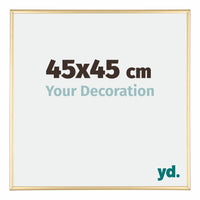 Austin Aluminium Bilderrahmen 45x45cm Gold Glanz Vorne Messe | Yourdecoration.de