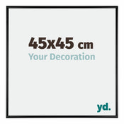 Austin Aluminium Bilderrahmen 45x45cm Schwarz Hochglanz Vorne Messe | Yourdecoration.de