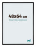 Austin Aluminium Bilderrahmen 48x64cm Schwarz Hochglanz Vorne Messe | Yourdecoration.de