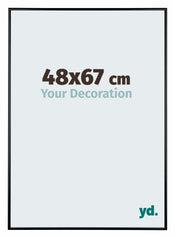 Austin Aluminium Bilderrahmen 48x67cm Schwarz Hochglanz Vorne Messe | Yourdecoration.de