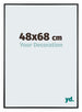 Austin Aluminium Bilderrahmen 48x68cm Schwarz Hochglanz Vorne Messe | Yourdecoration.de
